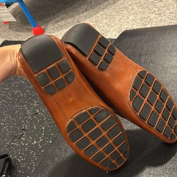 Men's Brown Leather Loafers from Italy size 44 US 11 never worn - Picture 4 of 5